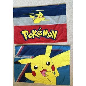 Pokemon / Nintendo - 2 Standard Regular Pillow Cases - Pikachu - Gift - Memories
